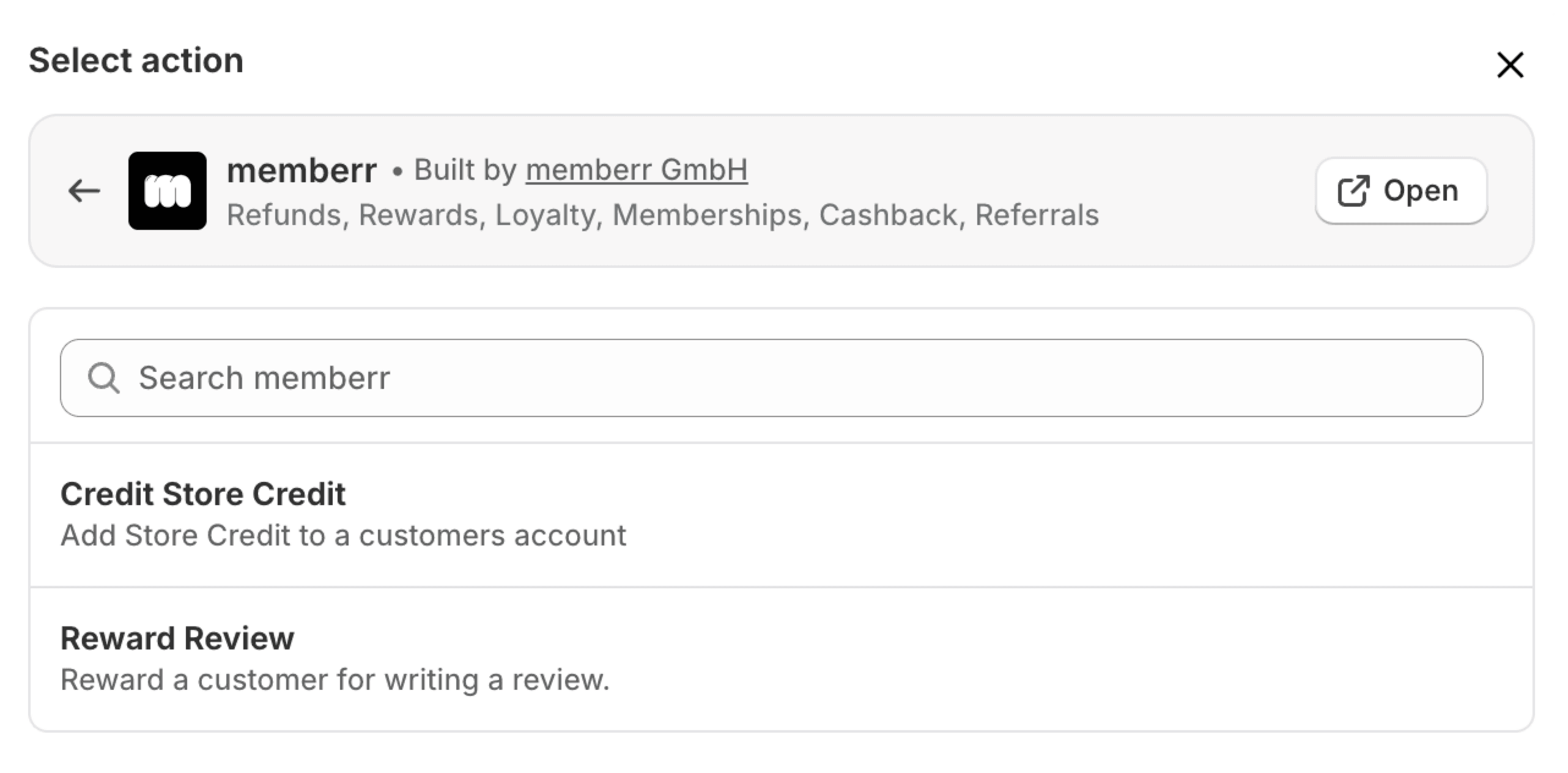 memberr flow nodes store credit