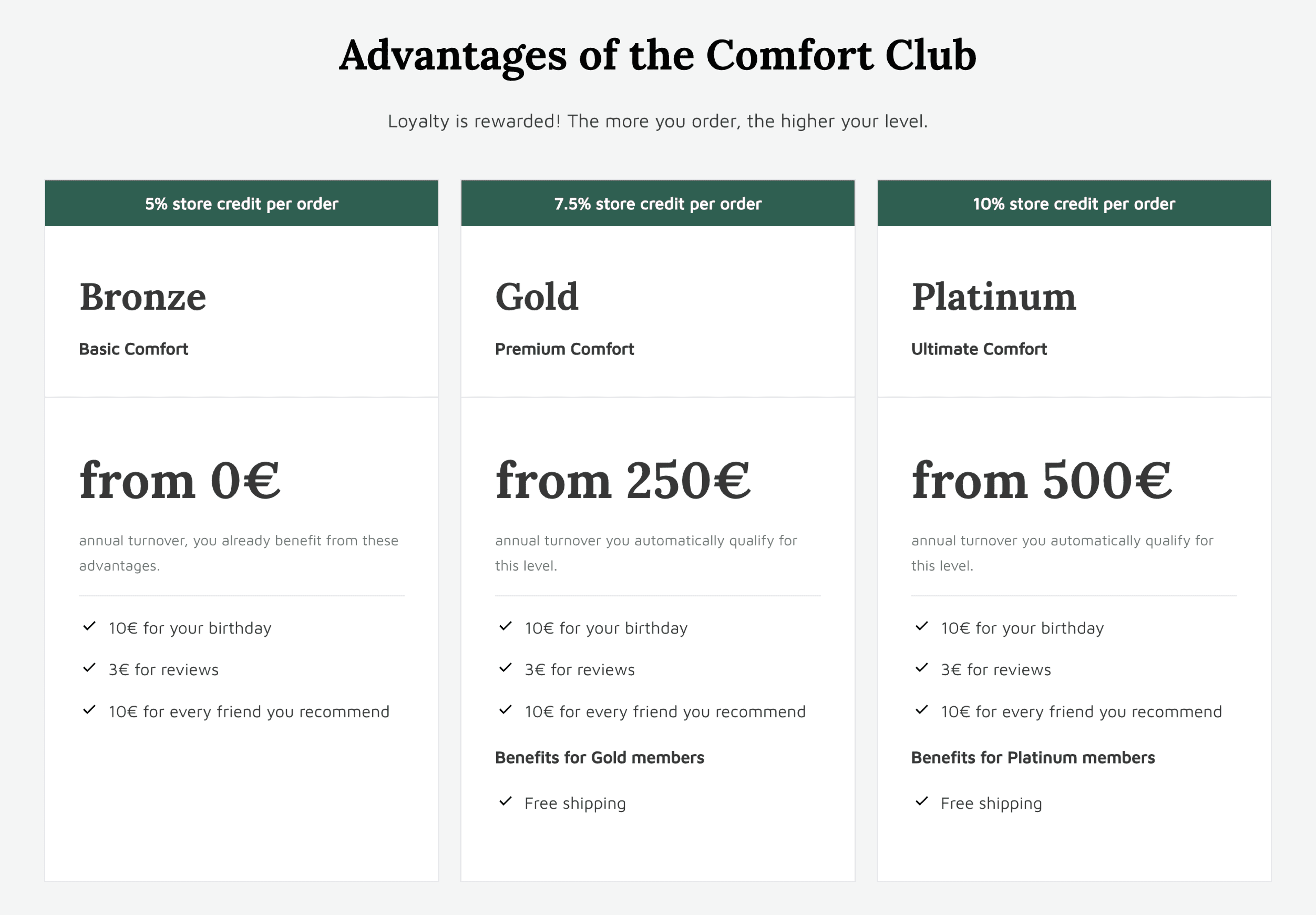 club of comfort club