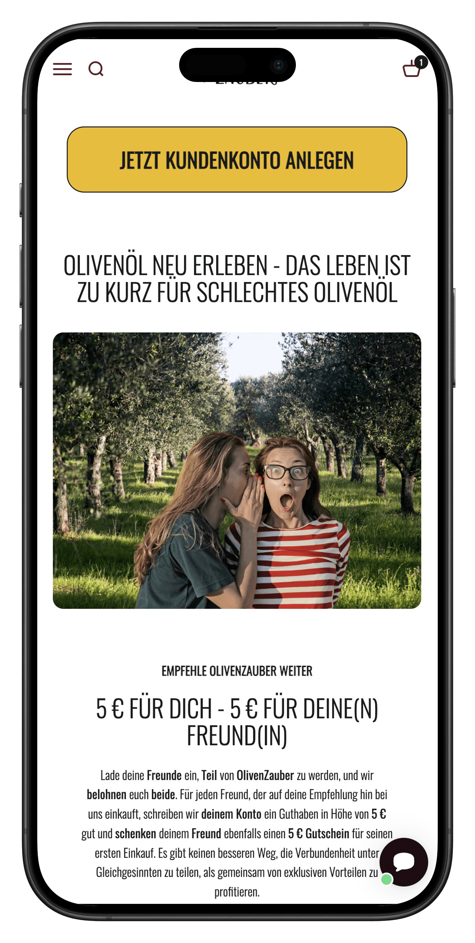 olivenzauber referral page