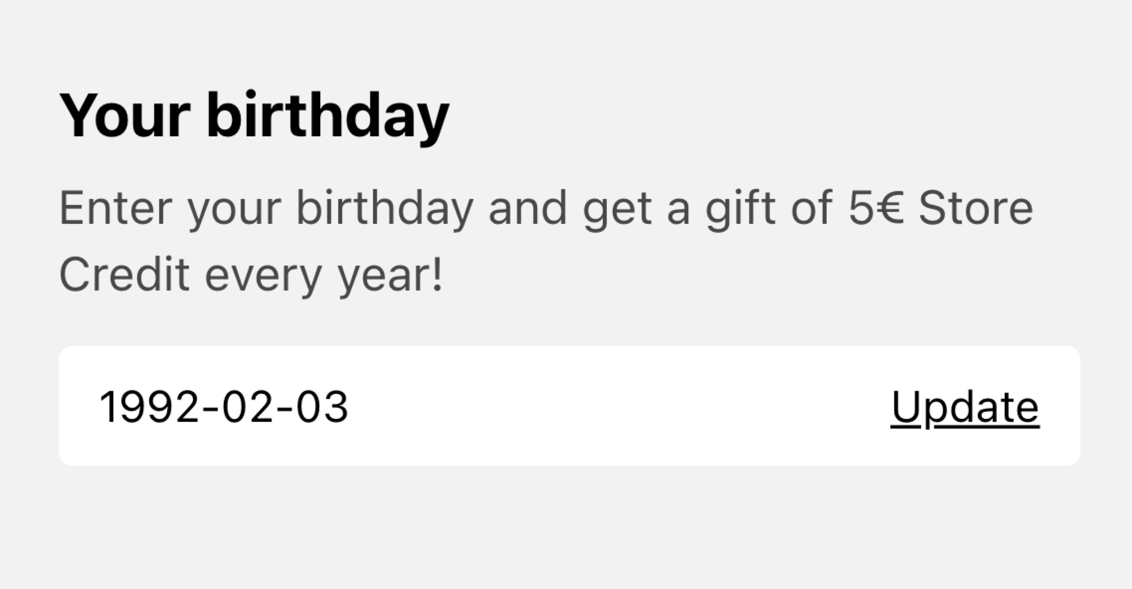 memberr shopify memberships birthday present