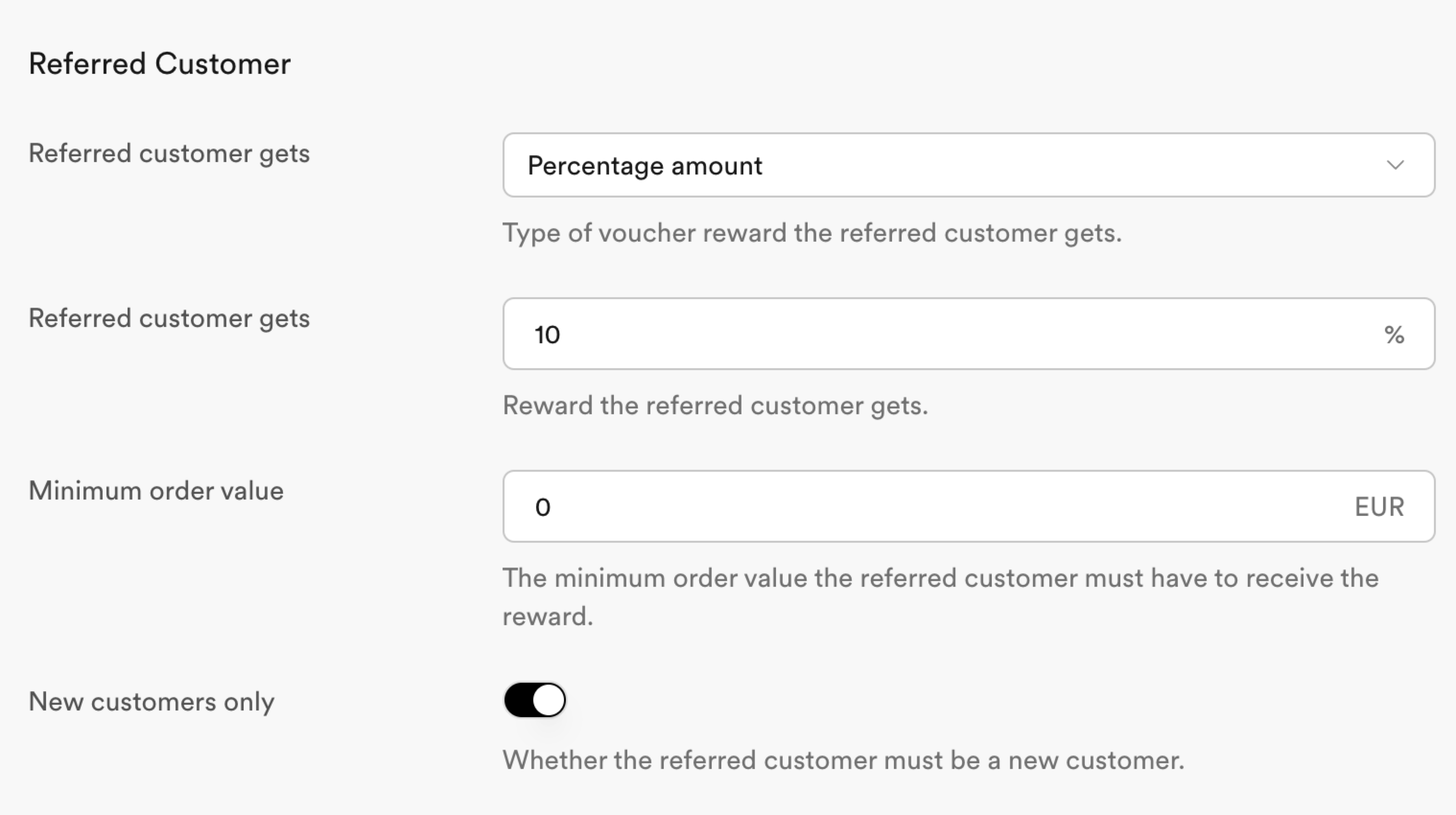 memberr shopify store credit referral override referred customer