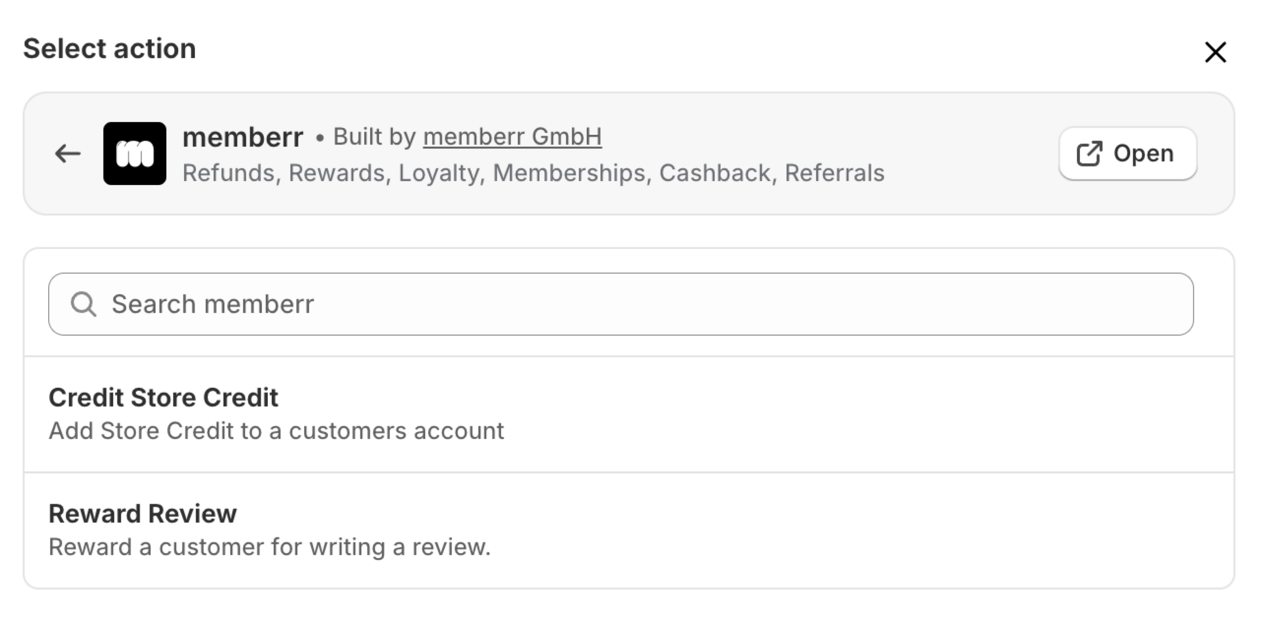 memberr flow nodes store credit