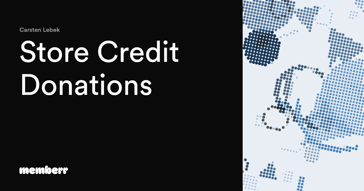 Store Credit Donations thumbnail