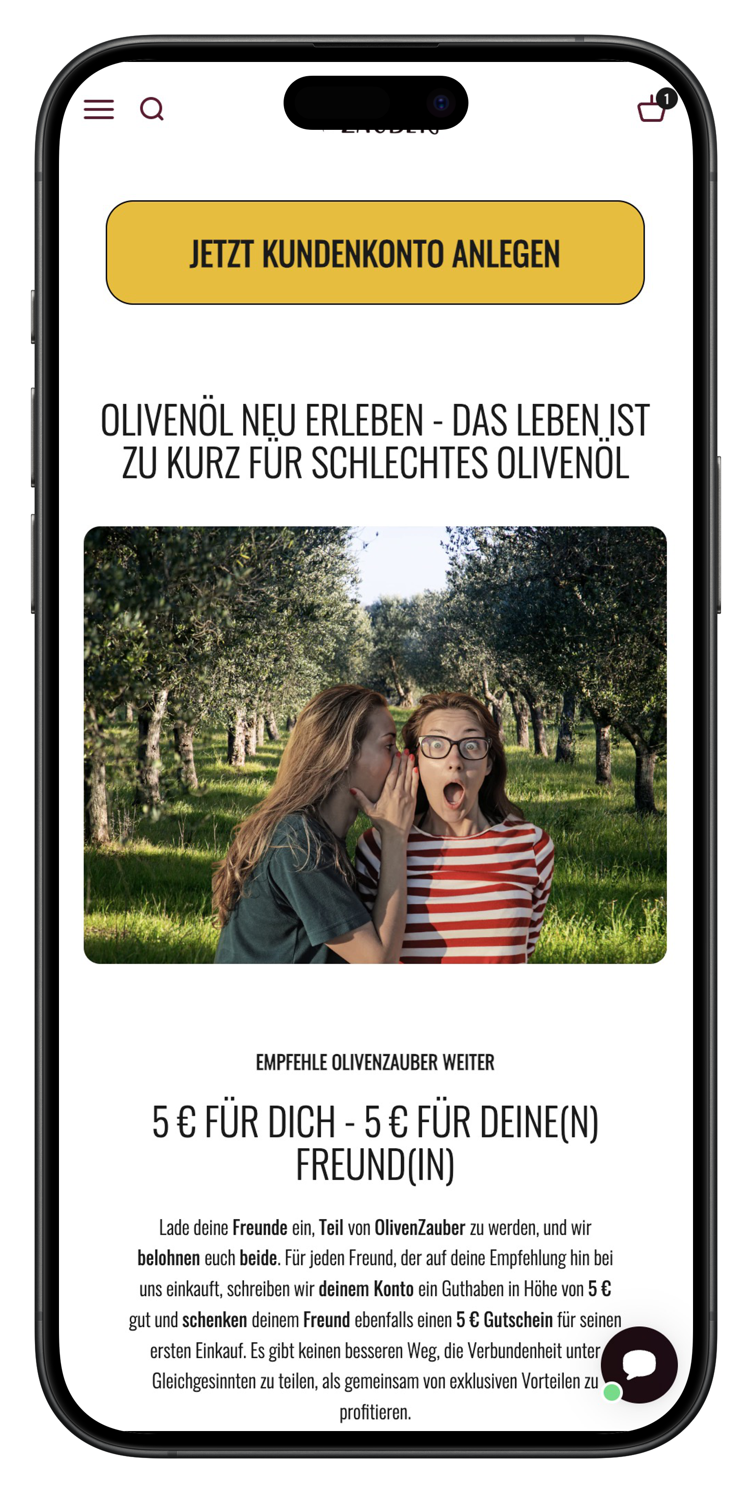 olivenzauber referral page